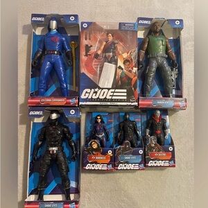 GI JOE Classified Action Figure Lot Cobra Commander Snake Eyes New Sealed